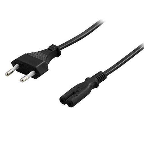 Ungrounded appliance cable for connection between unit and wall outlet 0.5m