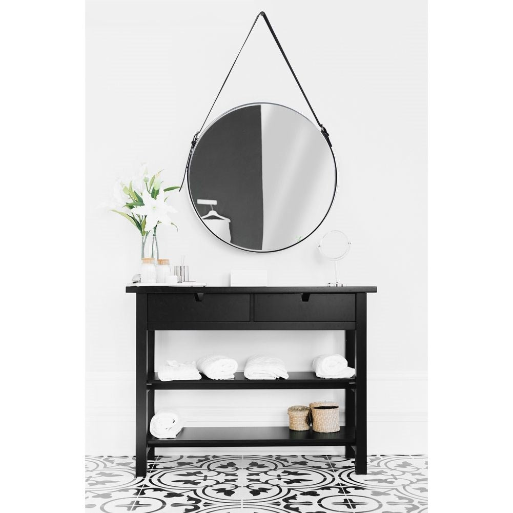 Unique Wall Mirror in Industrial Style with Adjustable Suspension