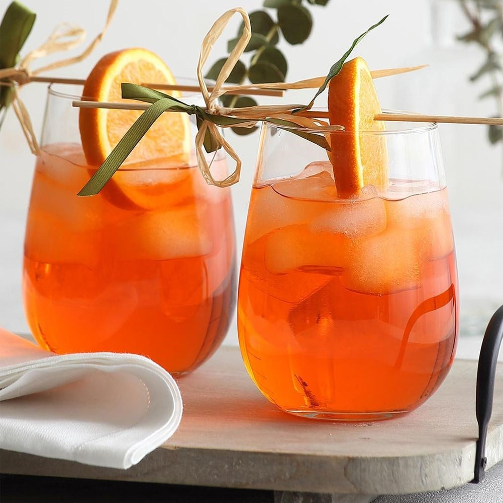 Unique glasses for all drinks - set of 6 in high quality glass