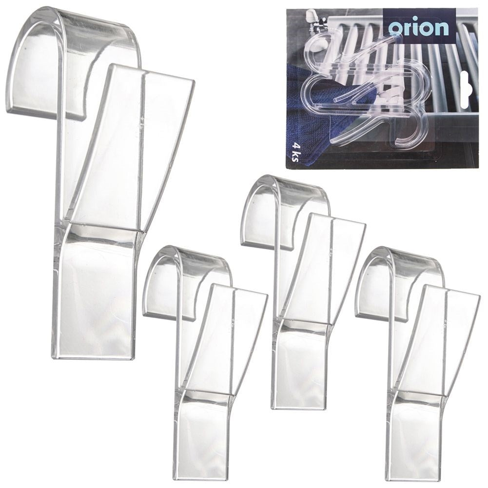 Universal hooks for bathrooms and room radiators