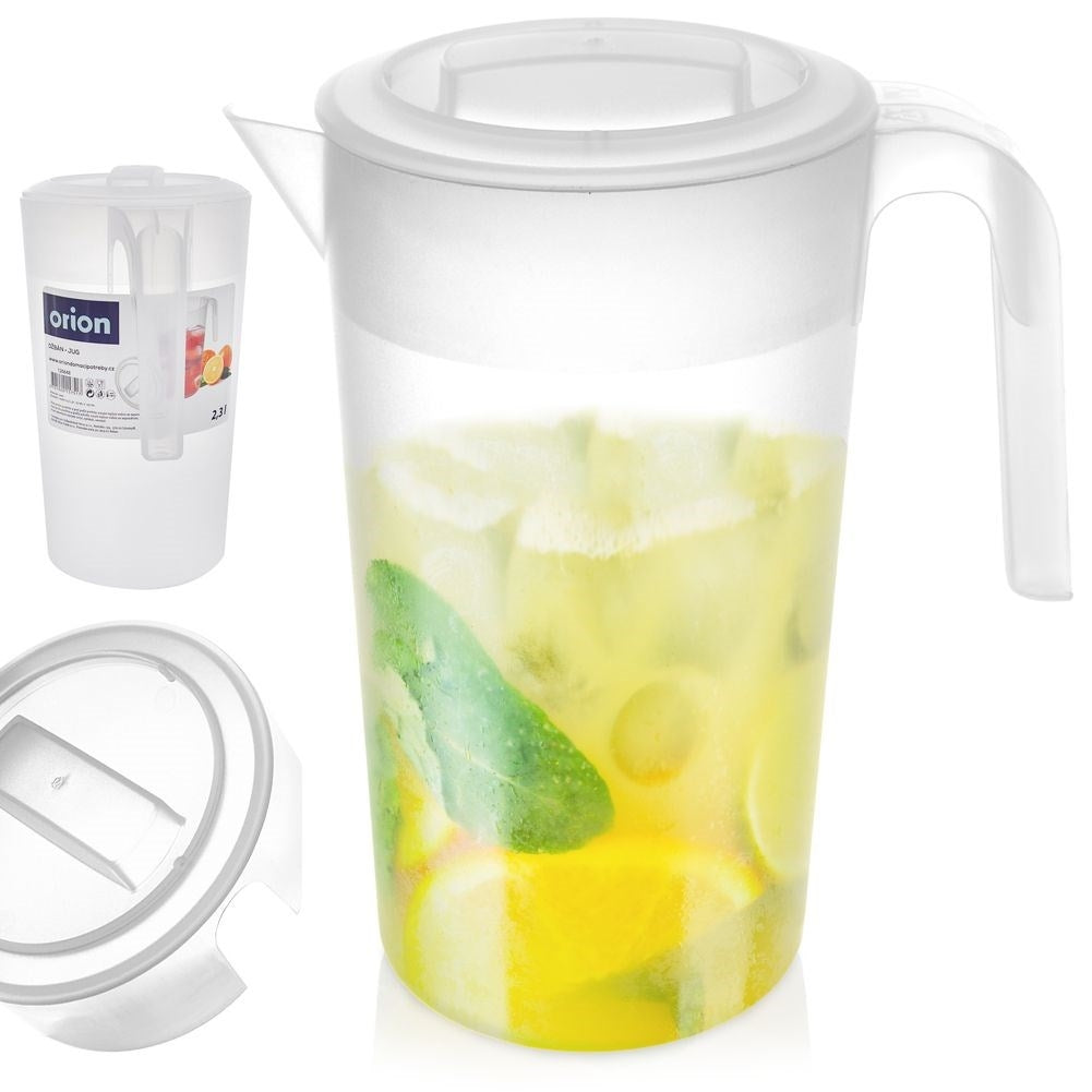Universal pitcher 2.3L for water, juice, lemonade, iced tea