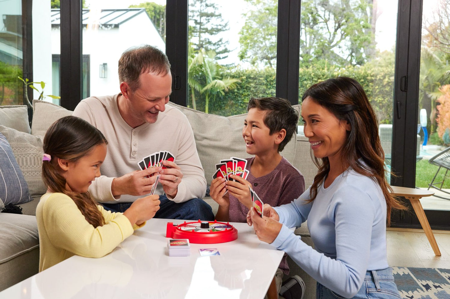 UNO Spin Card Game with Spinning Board, 2-10 Players