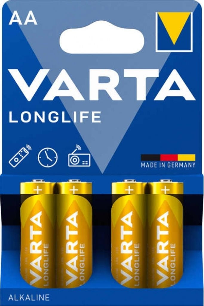 VARTA Longlife Alkaline AA battery LR06, 4-pack
