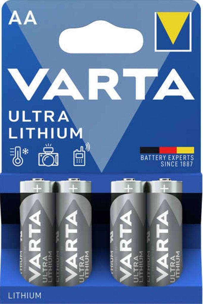 VARTA Ultra Lithium AA battery, 4-pack