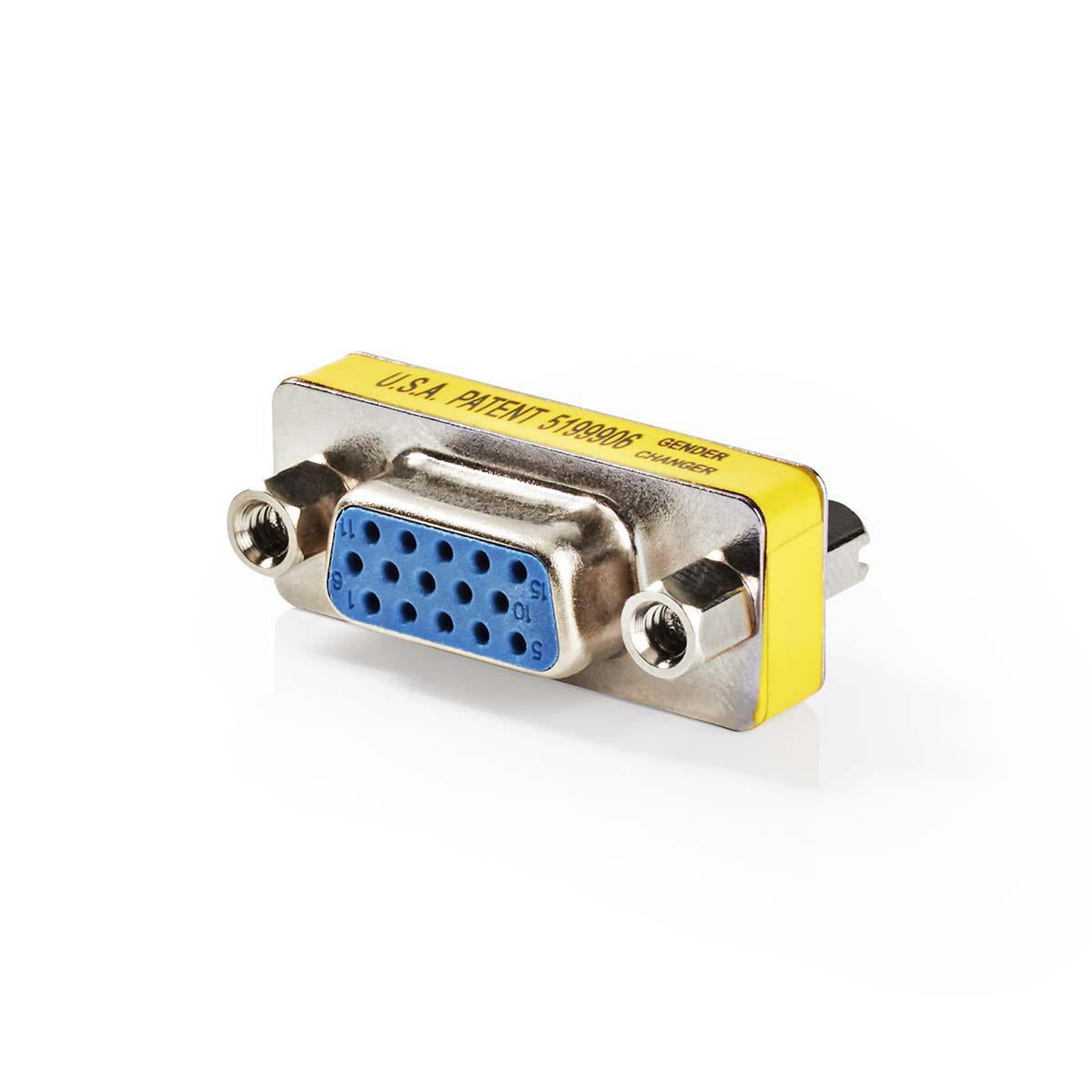 VGA adapter | VGA female 15p | VGA female 15p | Nickel Plated | Straight | Metal | Metal | Plastic bag