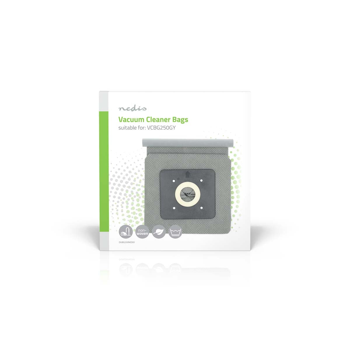 Vacuum Cleaner Bag | 1 pcs | Fabric | Most sold for: Nedis® VCBG250GY | White