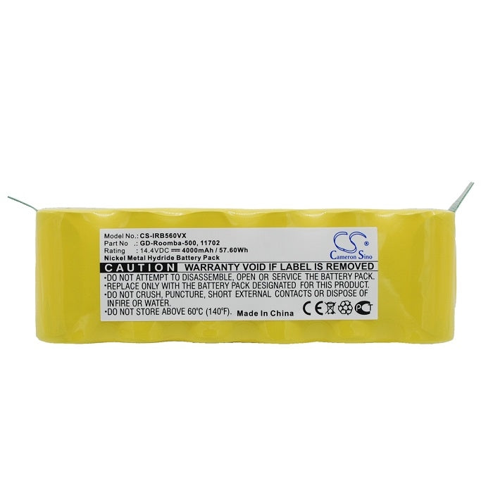 Vacuum Cleaner Battery for iRobot Roomba & Auto Cleaner etc., 4000mAh, IRB560VX