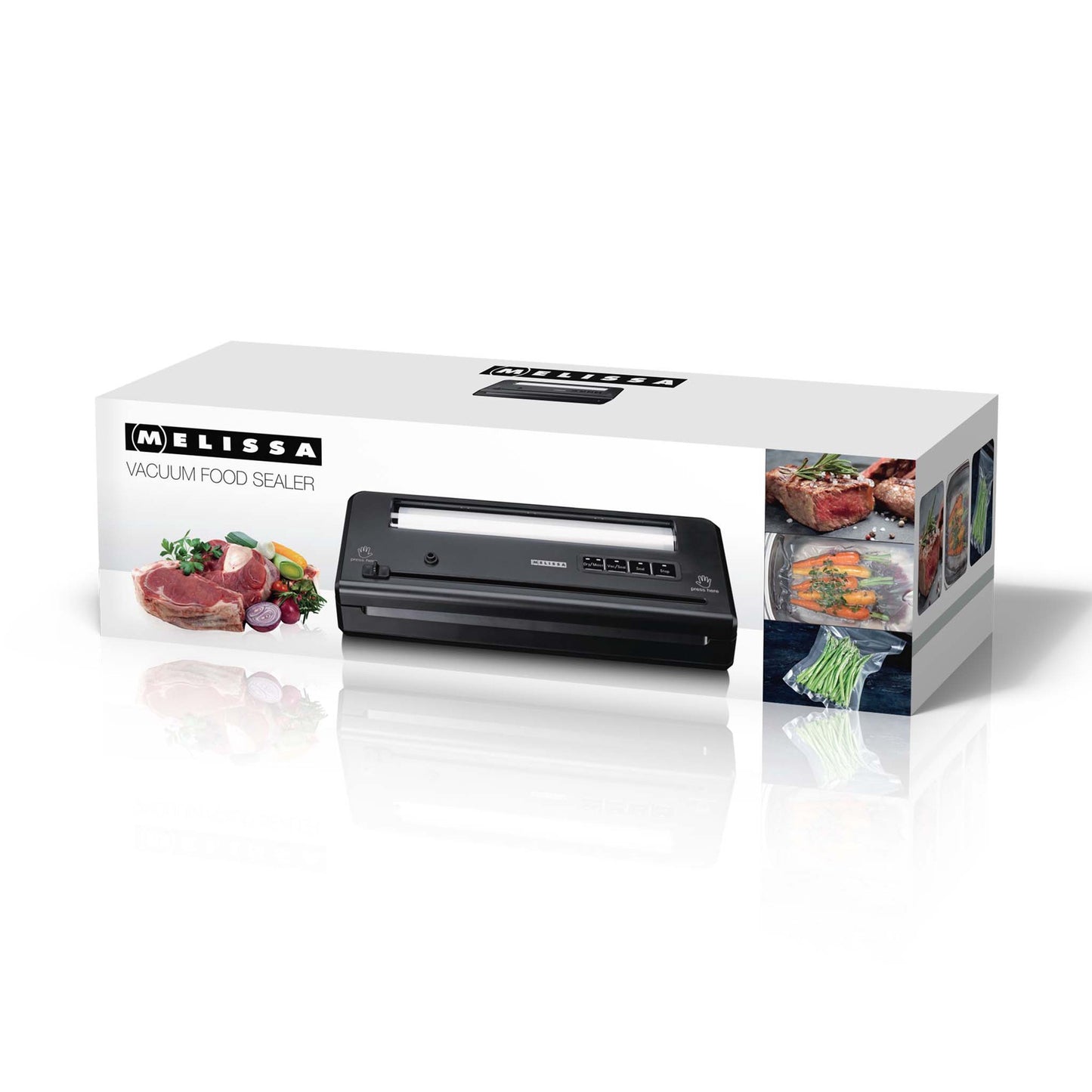 Vacuum Sealer, Dry & Moist, 65 kPa, 28 cm Seal, Black