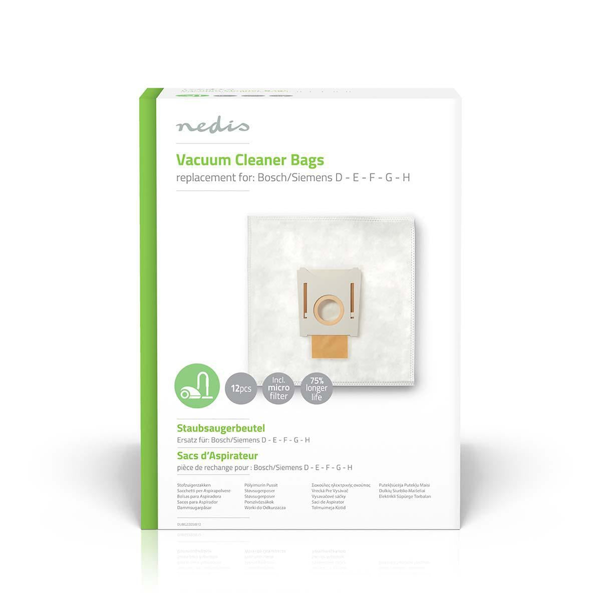 Vacuum bag | 12 pcs. | Synthetic | Most sold for: Bosch / Siemens | White