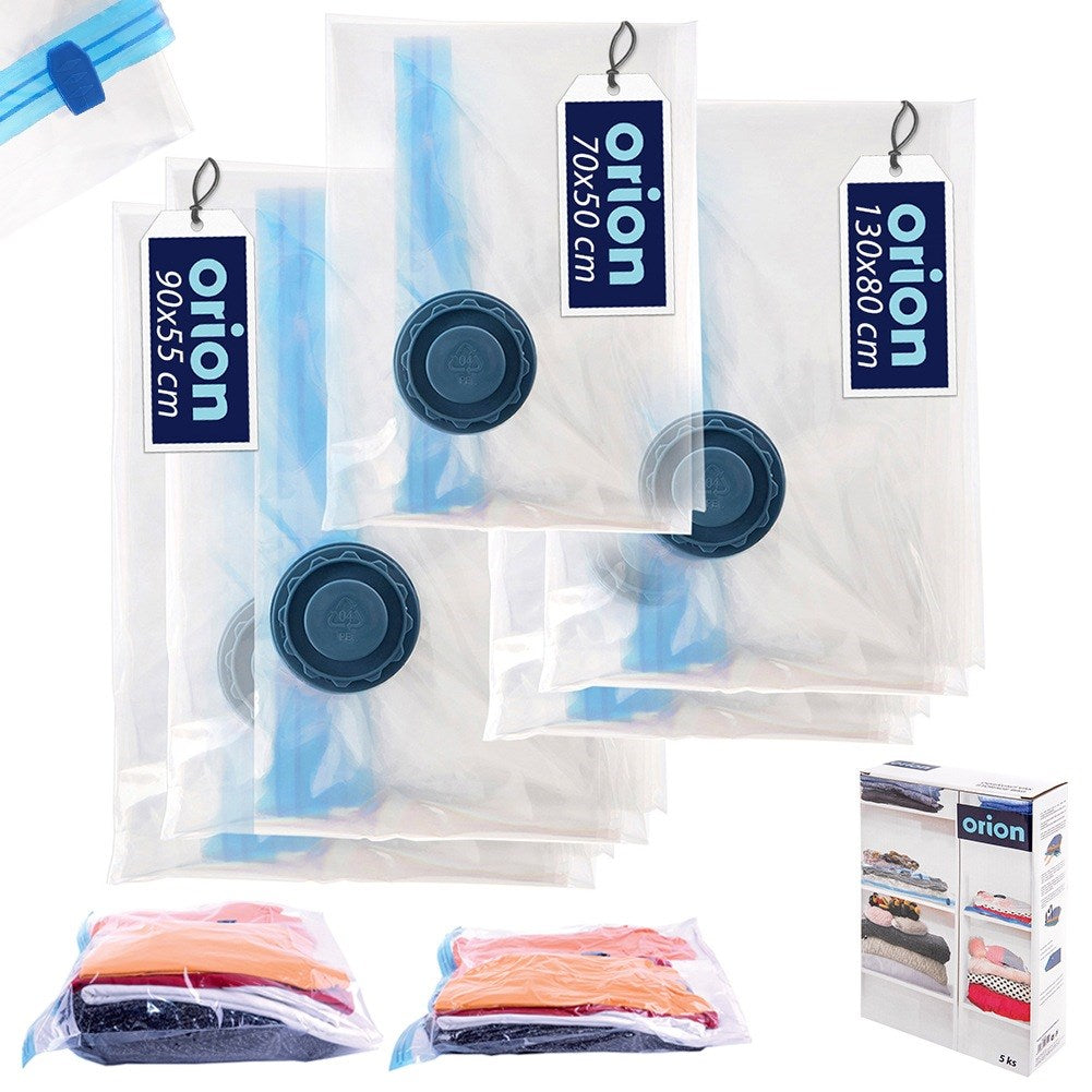Vacuum bags for clothes and bedding 3 sizes 5 pcs.