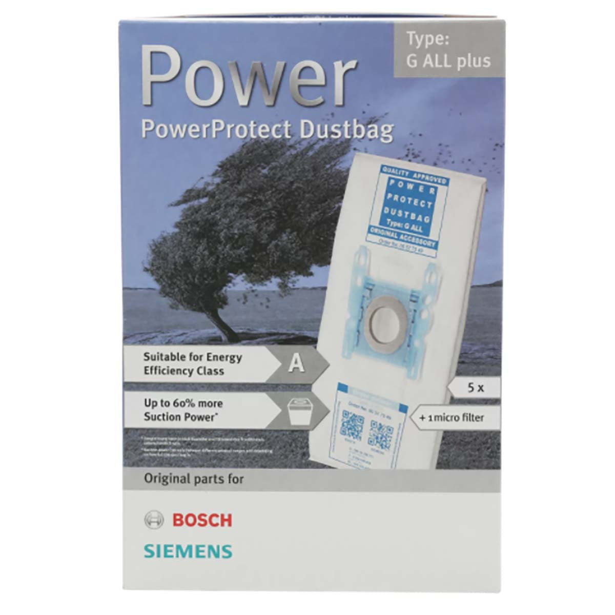 Vacuum cleaner bag Type G ALL Plus VZ51GALL or BBZ51FGALL