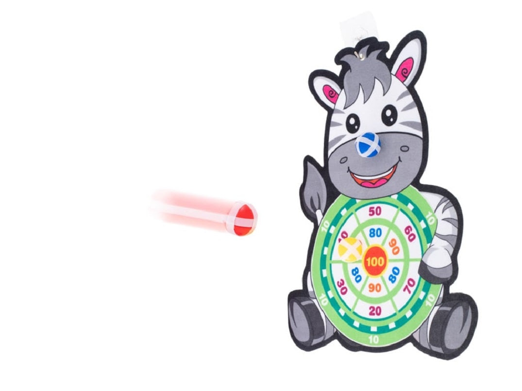 Velcro dart game safe darts target zebra