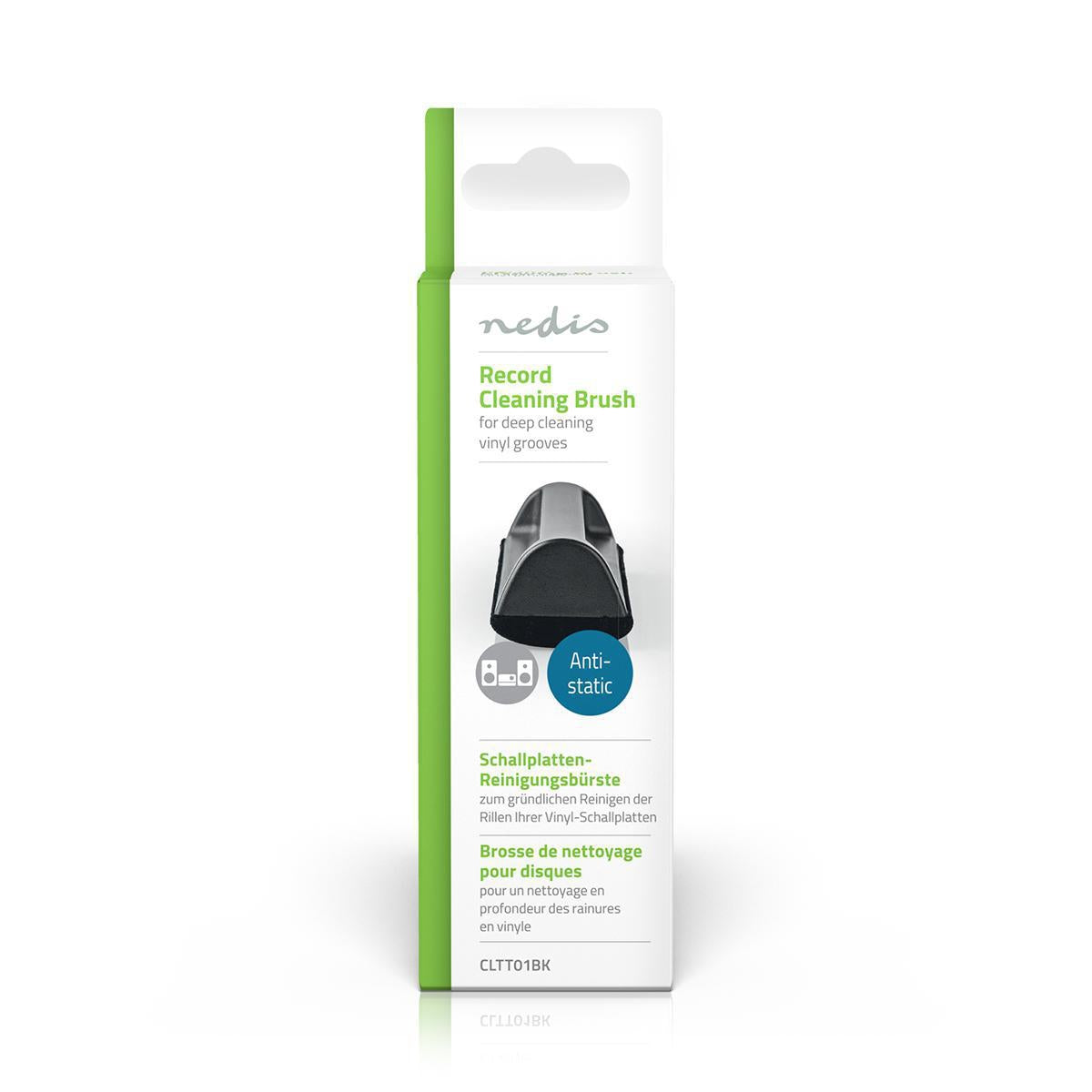 Vinyl record cleaner | Brush | ABS / Microfiber | Black