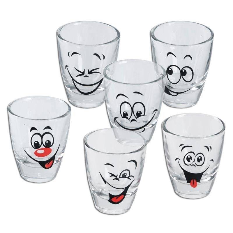 Vodka glasses glass 25 ml 6 pcs.