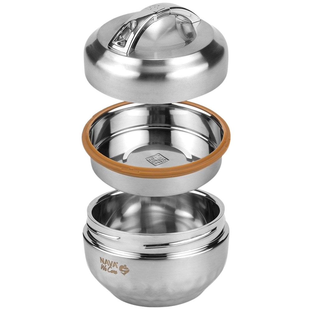 WE CARE Steel Lunch Thermos 600 ml + 300 ml