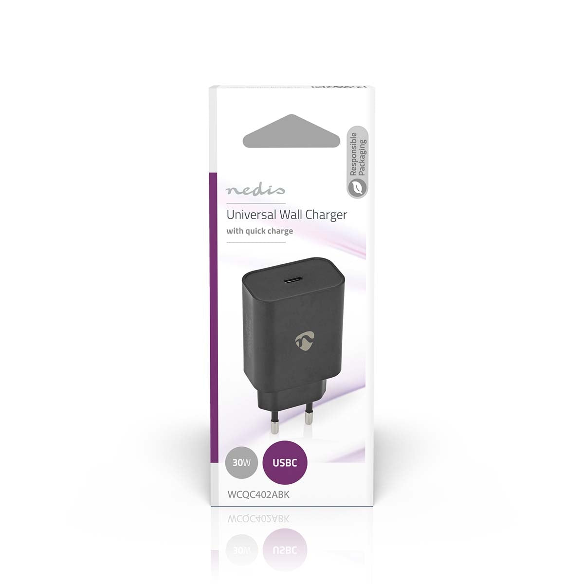 Wall Charger | 32 W| Fast charging function | 1.5 / 2.0 / 2.5 / 3.0 A | Number of outputs: 1 | USB-C™ | Automatic selection of Voltage