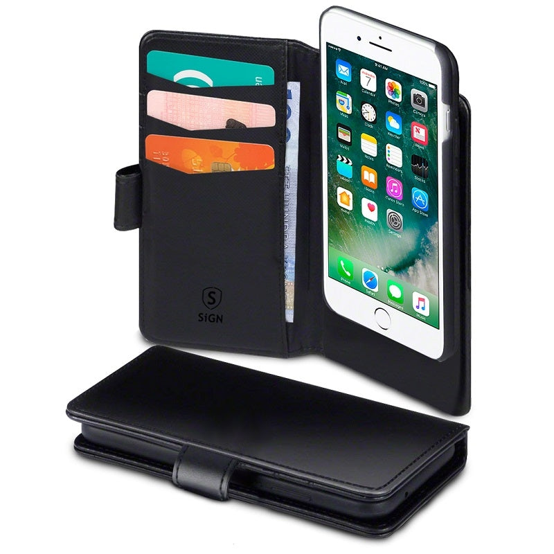 Wallet Case 2-in-1 for iPhone 6/6S/7/8 - Black