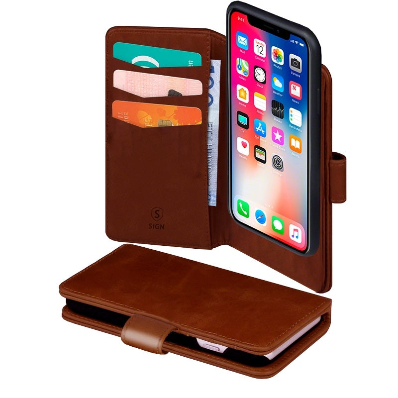 Wallet case 2-in-1 for iPhone 11 & XR - Brown