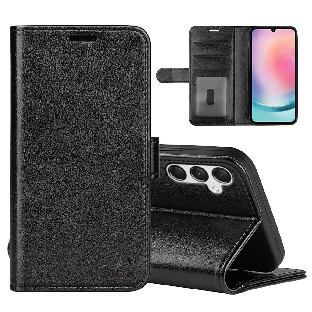 Wallet case for Samsung Galaxy A25 - Black