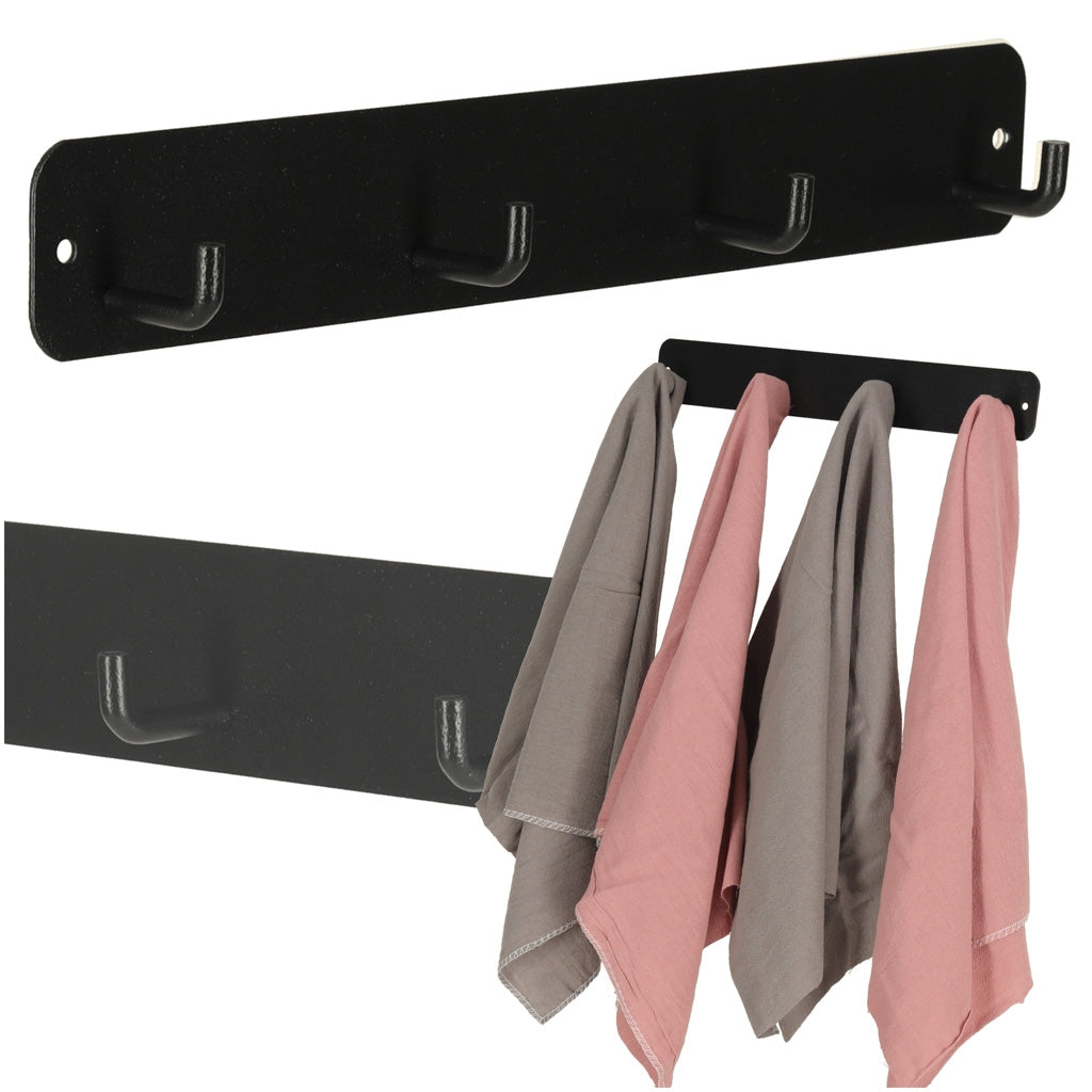 Wall hanger bathroom hook black