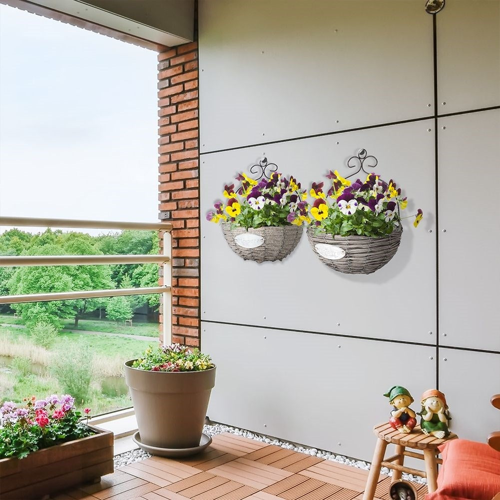 Wall-mounted Metal Flower Stand for Home & Balcony