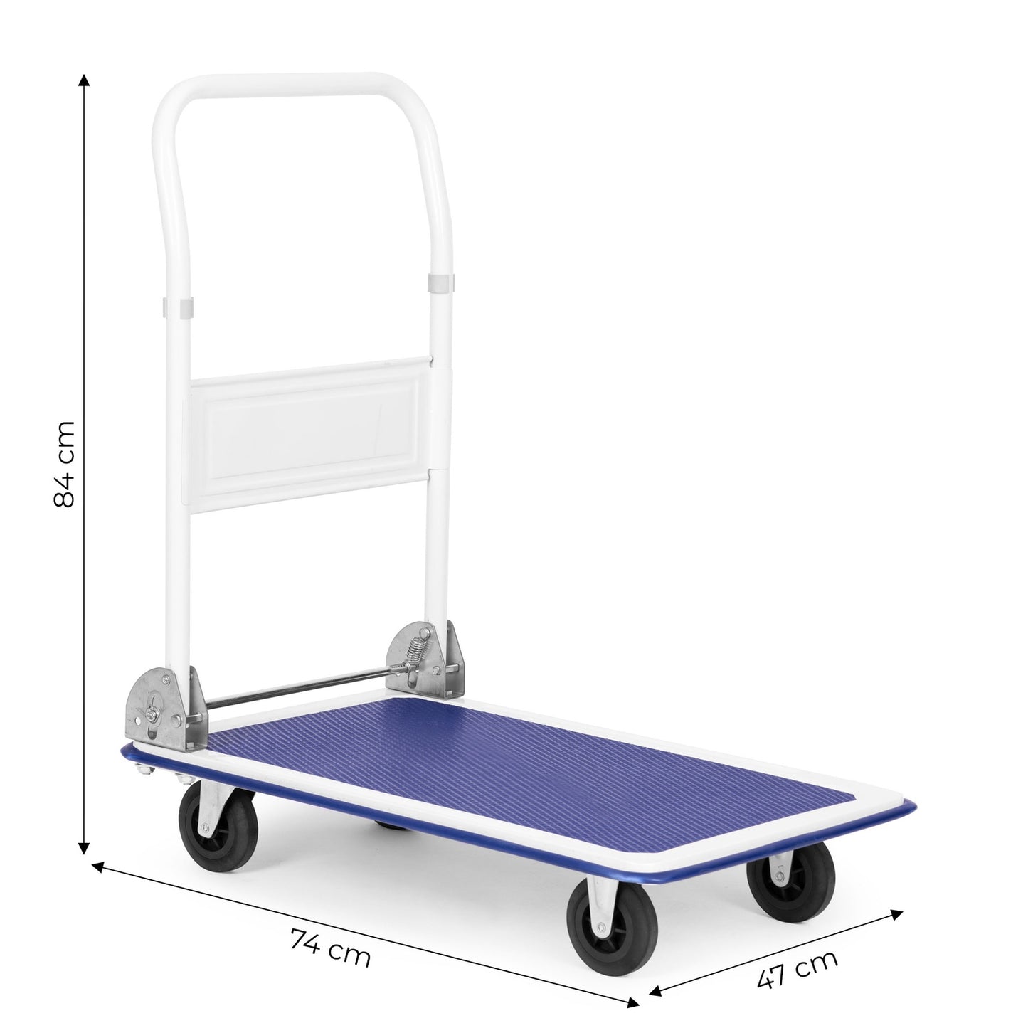 Warehouse platform transport trolley 150KG, foldable, manual