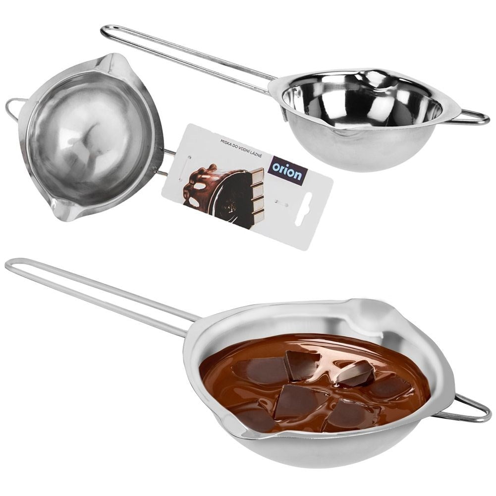 Water bath bowl with long handle and hook