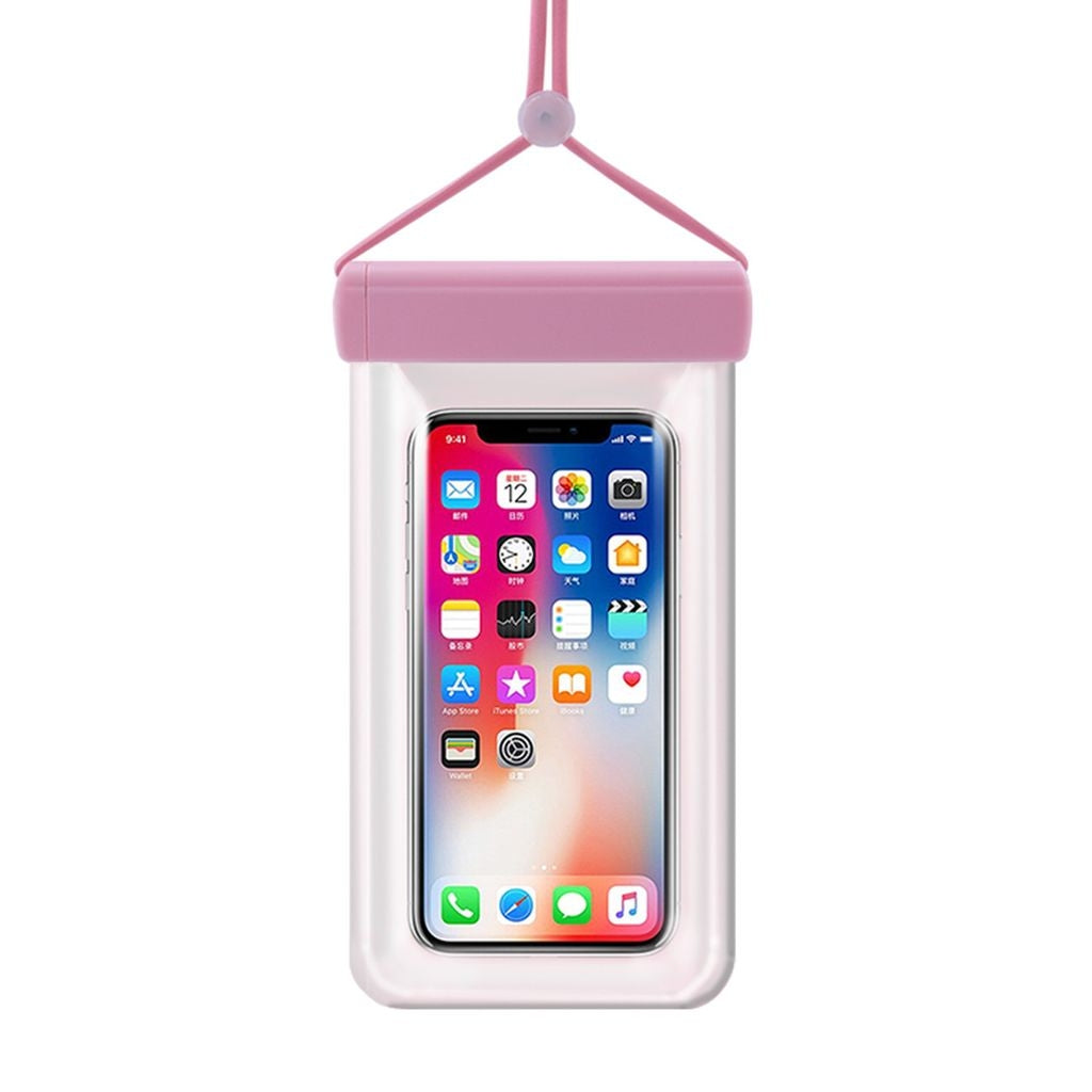 Waterproof Case for Mobiles, 6.7" - Pink