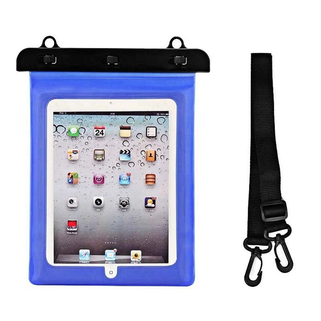 Waterproof PVC case for tablets - Blue