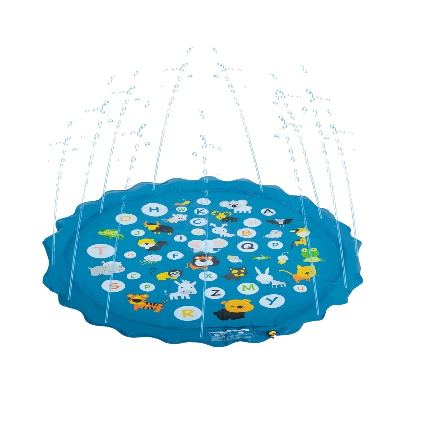 Water sprinkler mat garden fountain wading pool alphabet 170cm