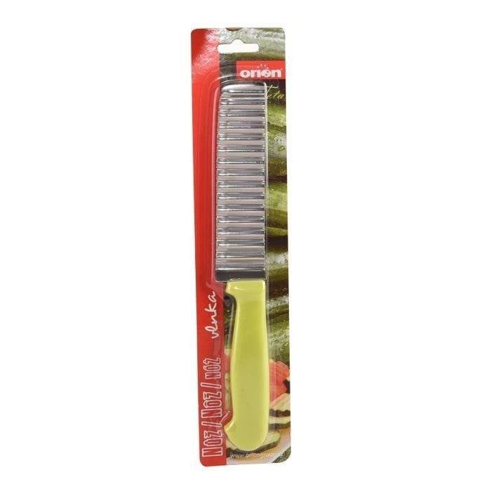 Wave knife for decorative cutting of vegetables and fruit