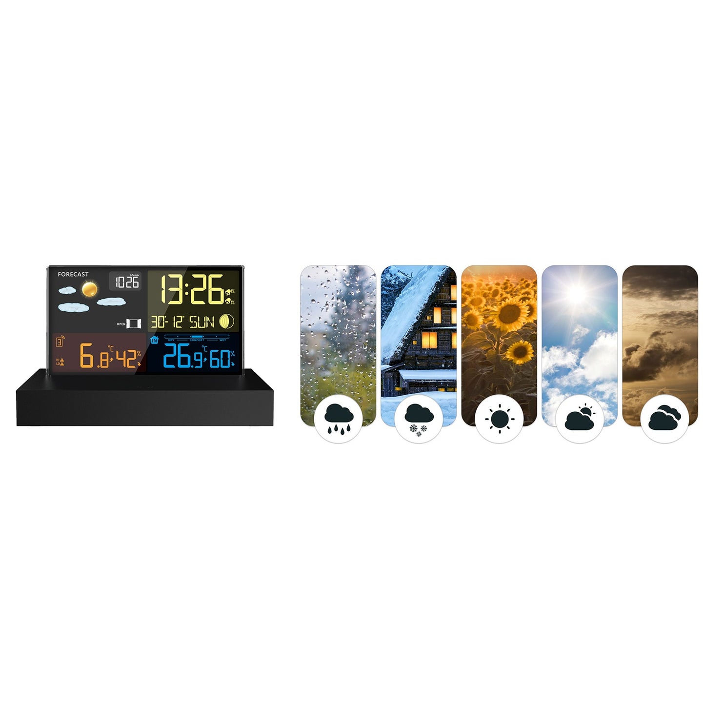 Weather station with display BD-912 black