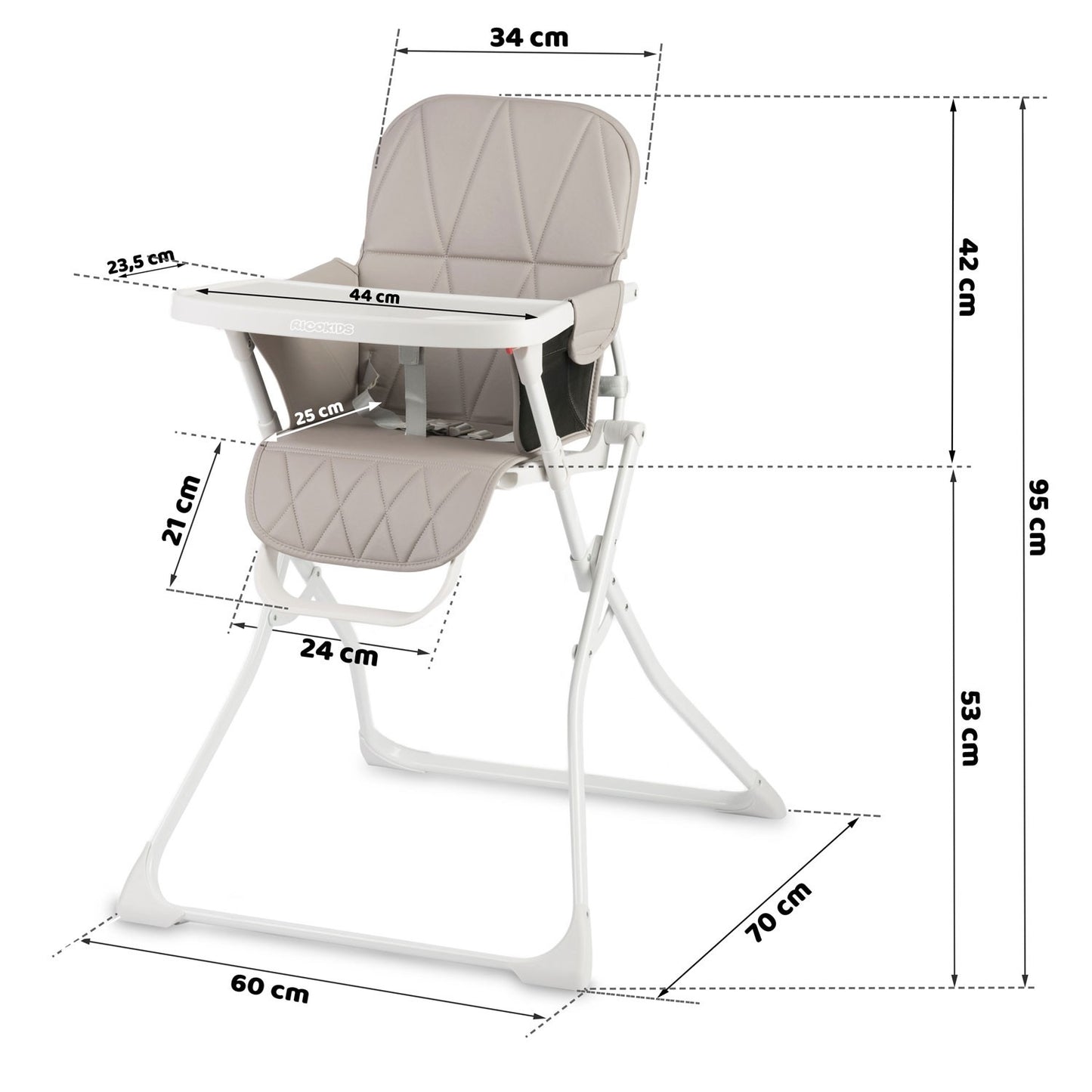 White Nuco Dining Chair for Children