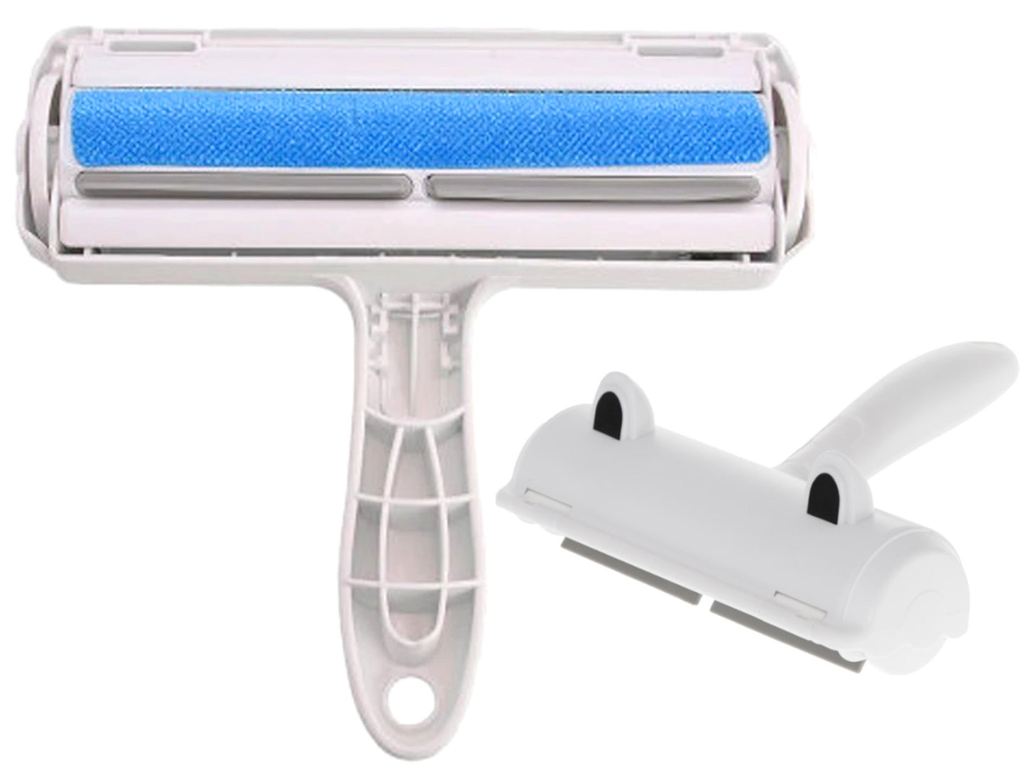 White and blue coat cleaning brush