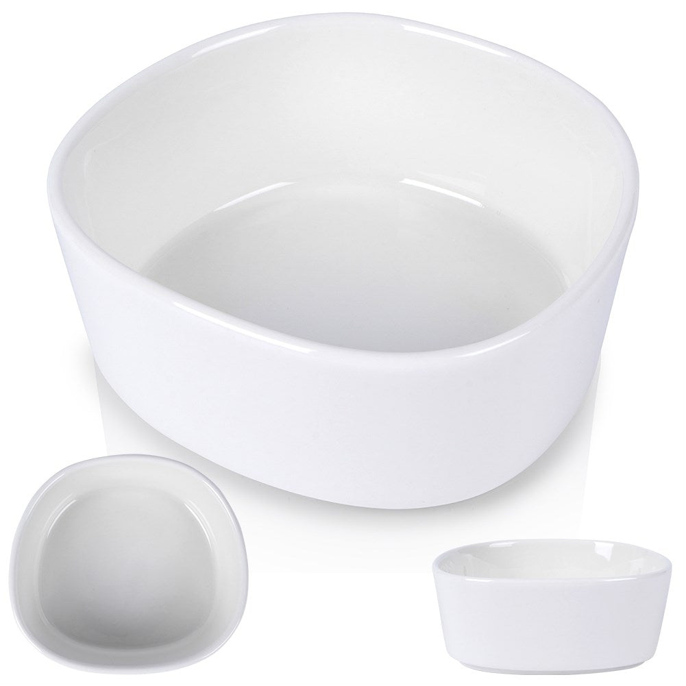 White porcelain bowl 250 ml - Perfect for dipping sauces and snacks