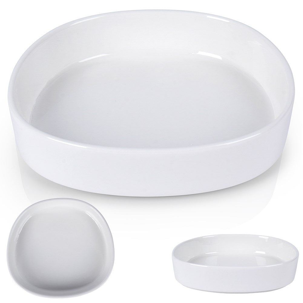 White porcelain bowl 320 ml for dipping sauces and snacks