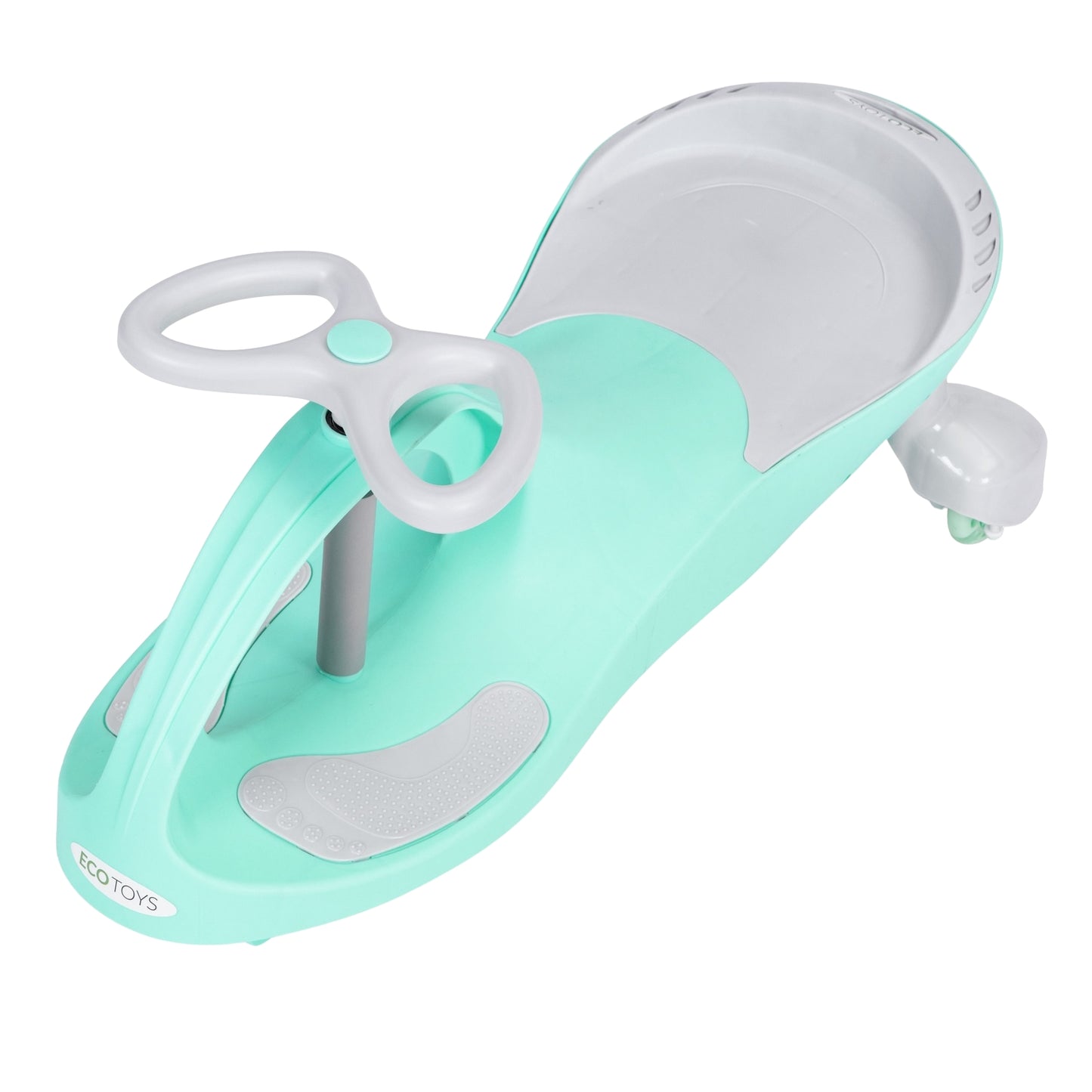 Wiggle car ride-on toy LED wheels green ECOTOYS