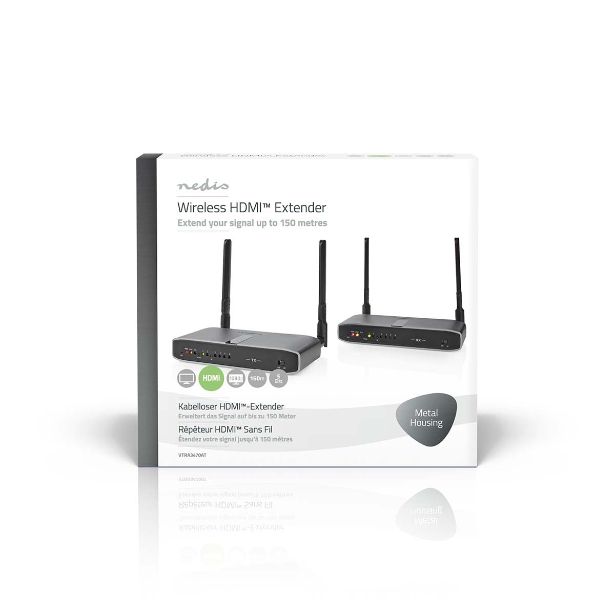 Wireless HDMI Transmitter, Full HD 1080p, 100m Range