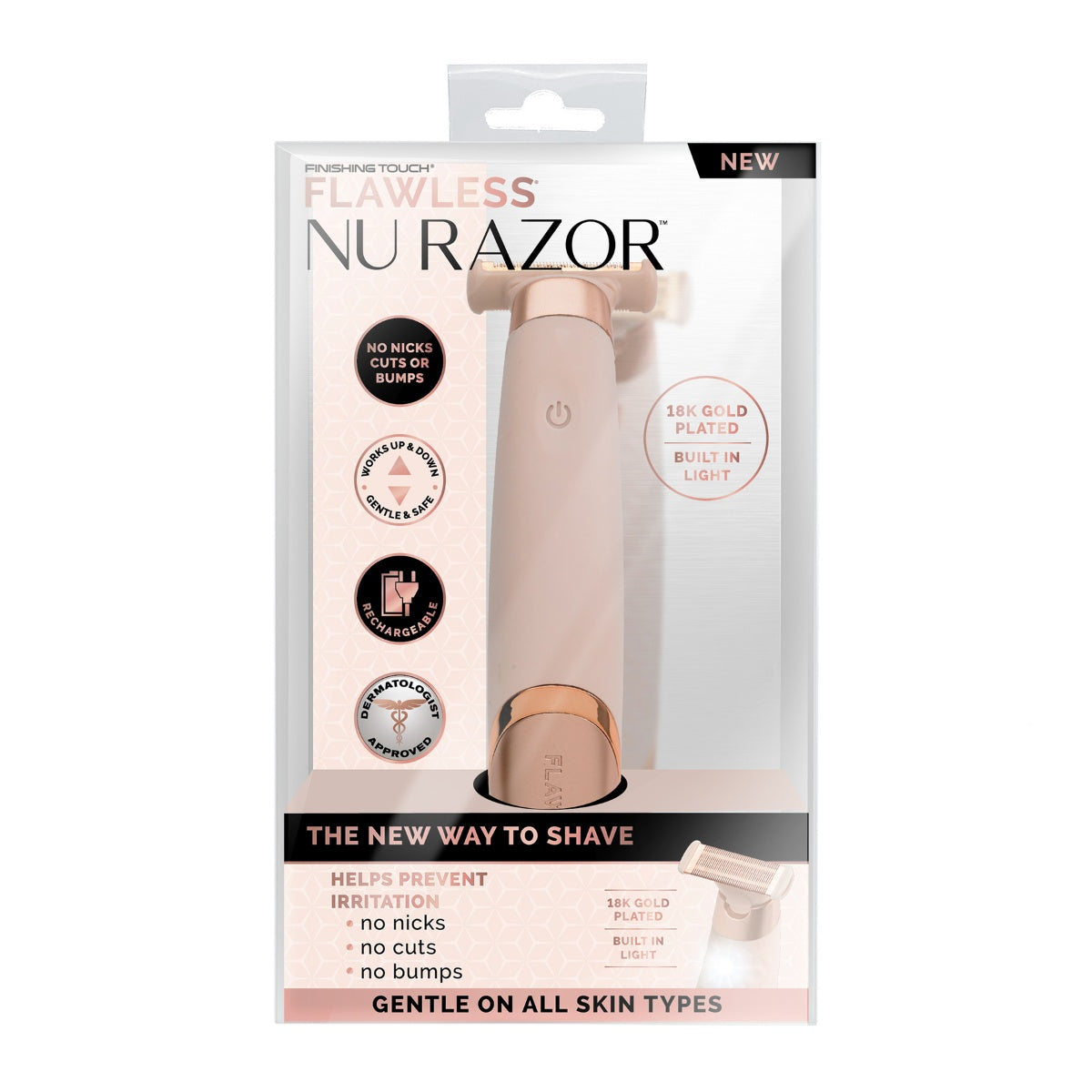 Wireless Razor with Movable Blade, USB Rechargeable