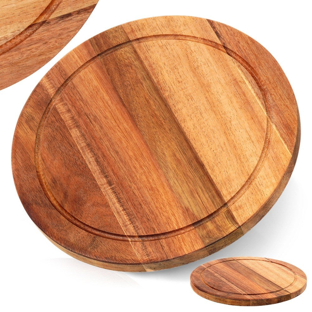 Wooden chopping and serving board 25 cm