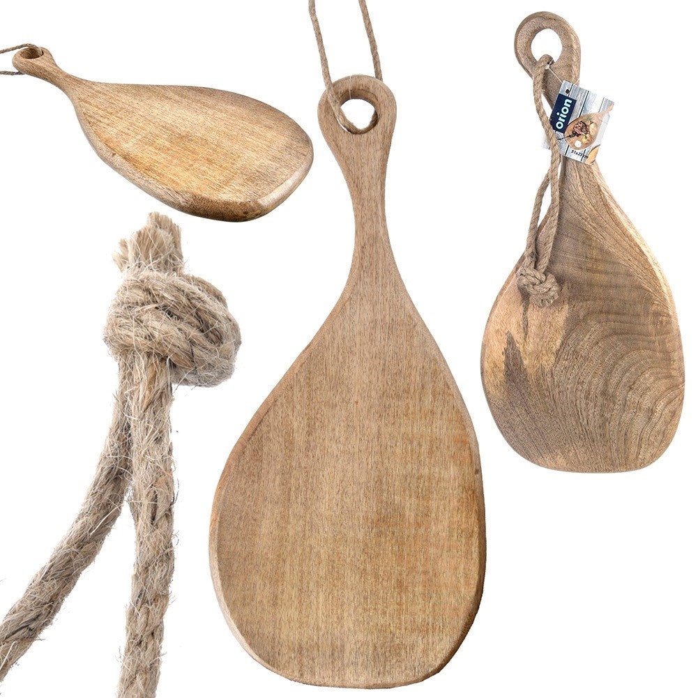 Wooden chopping and serving board MANGO 50x23 cm
