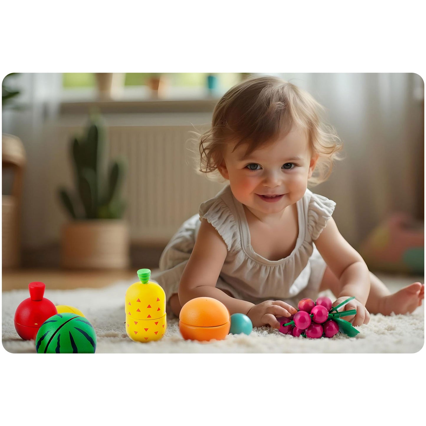 Wooden fruit cutting toy RK-872 Ricokids