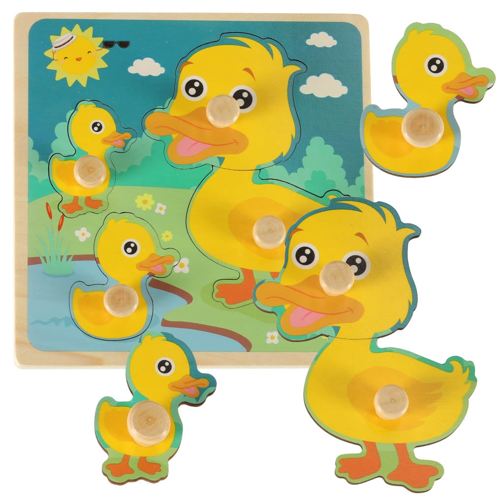 Wooden jigsaw puzzle duck duck