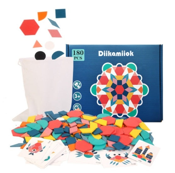 Wooden montessori puzzle 180el.