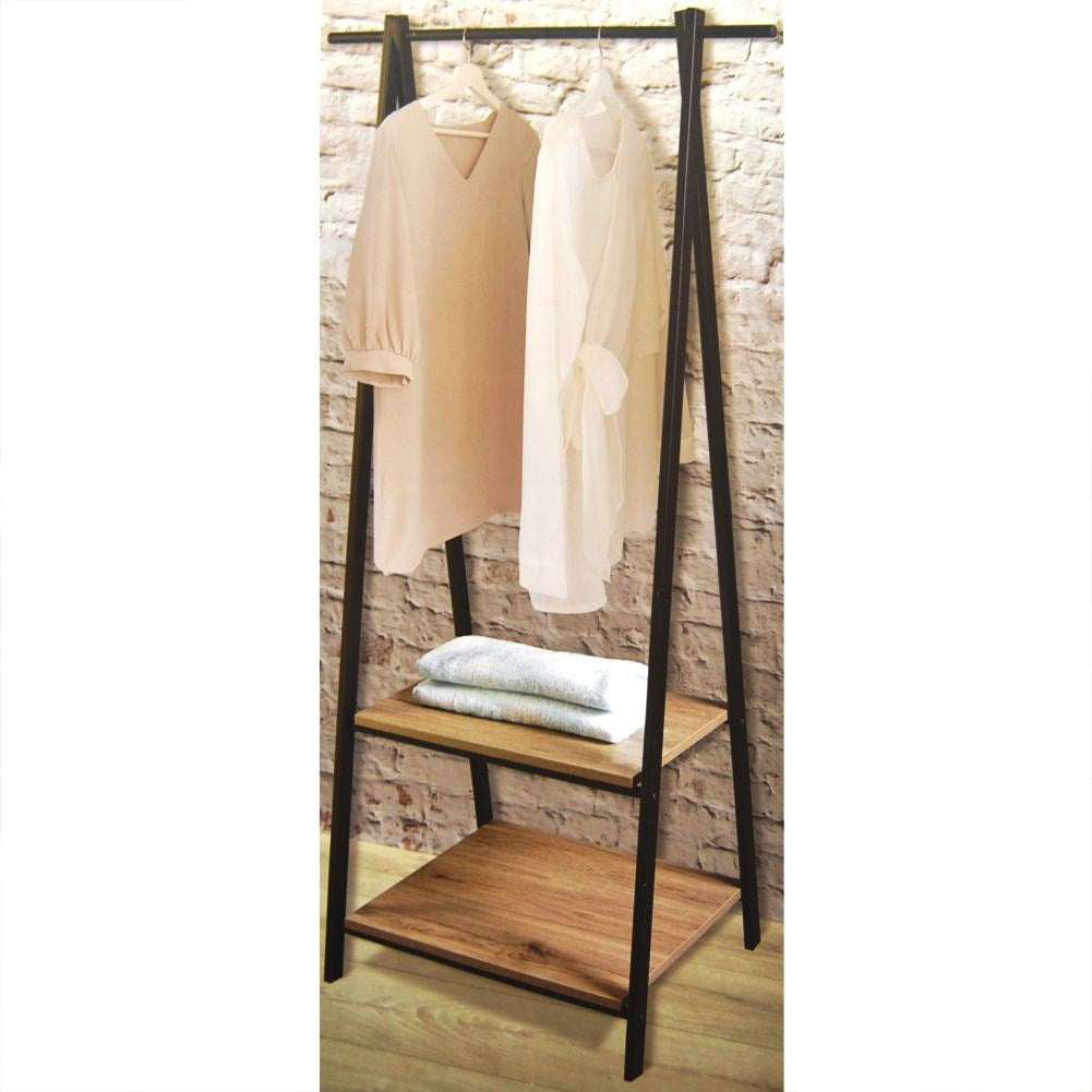 Wooden standing clothes hanger 151 cm