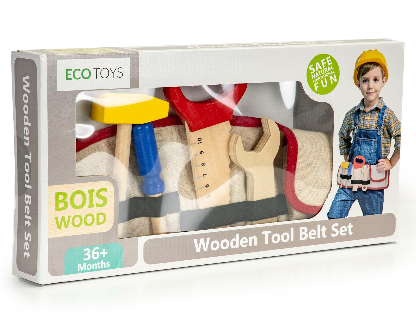Wooden tools fastening DIY belt ECOTOYS