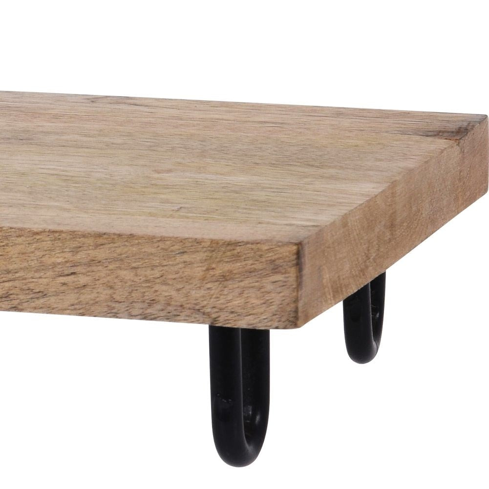 Wooden tray with metal legs - Serve Food, Snacks & Starters