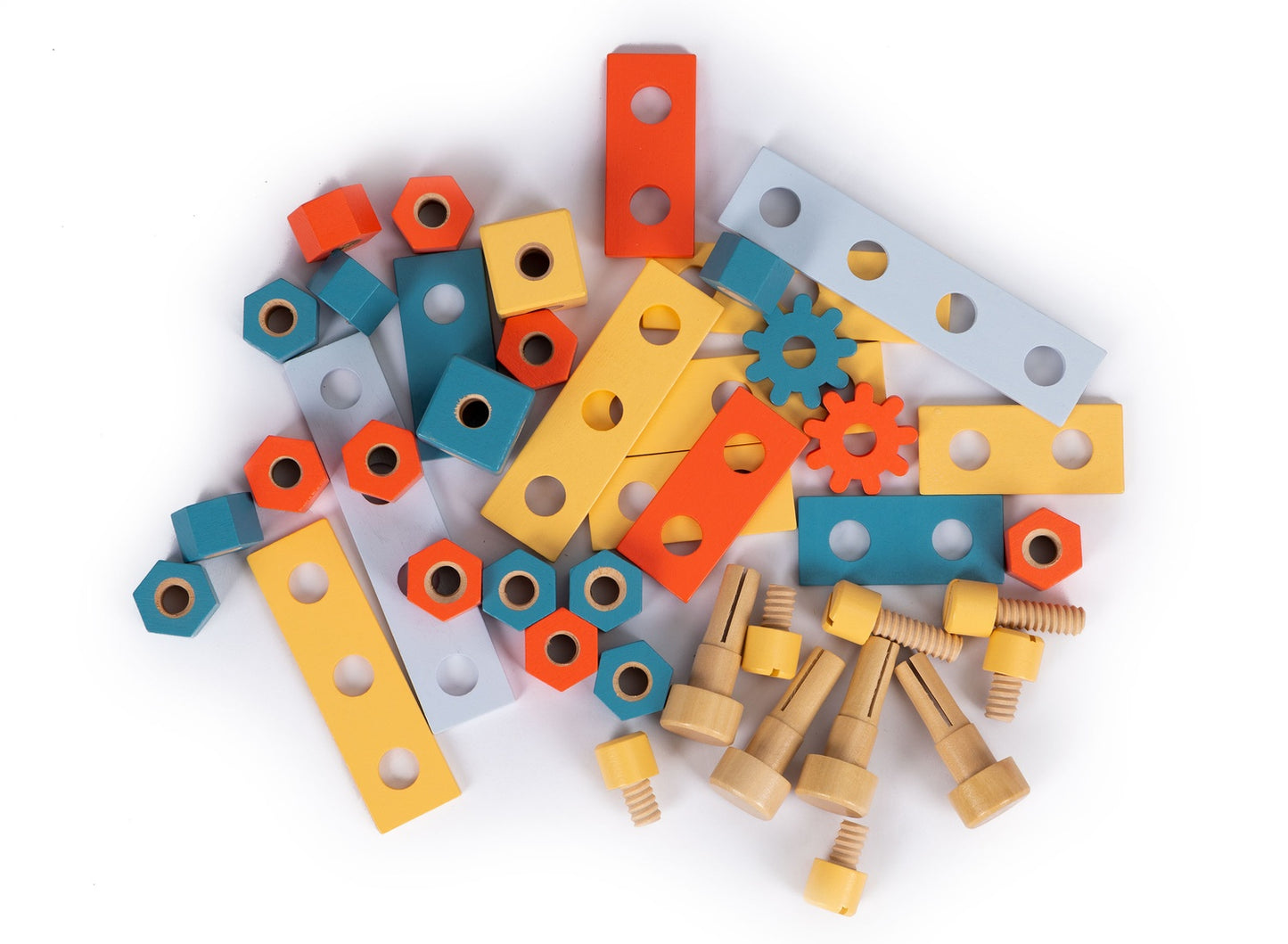 Wooden workshop with tools - 47 pcs. ecotoys