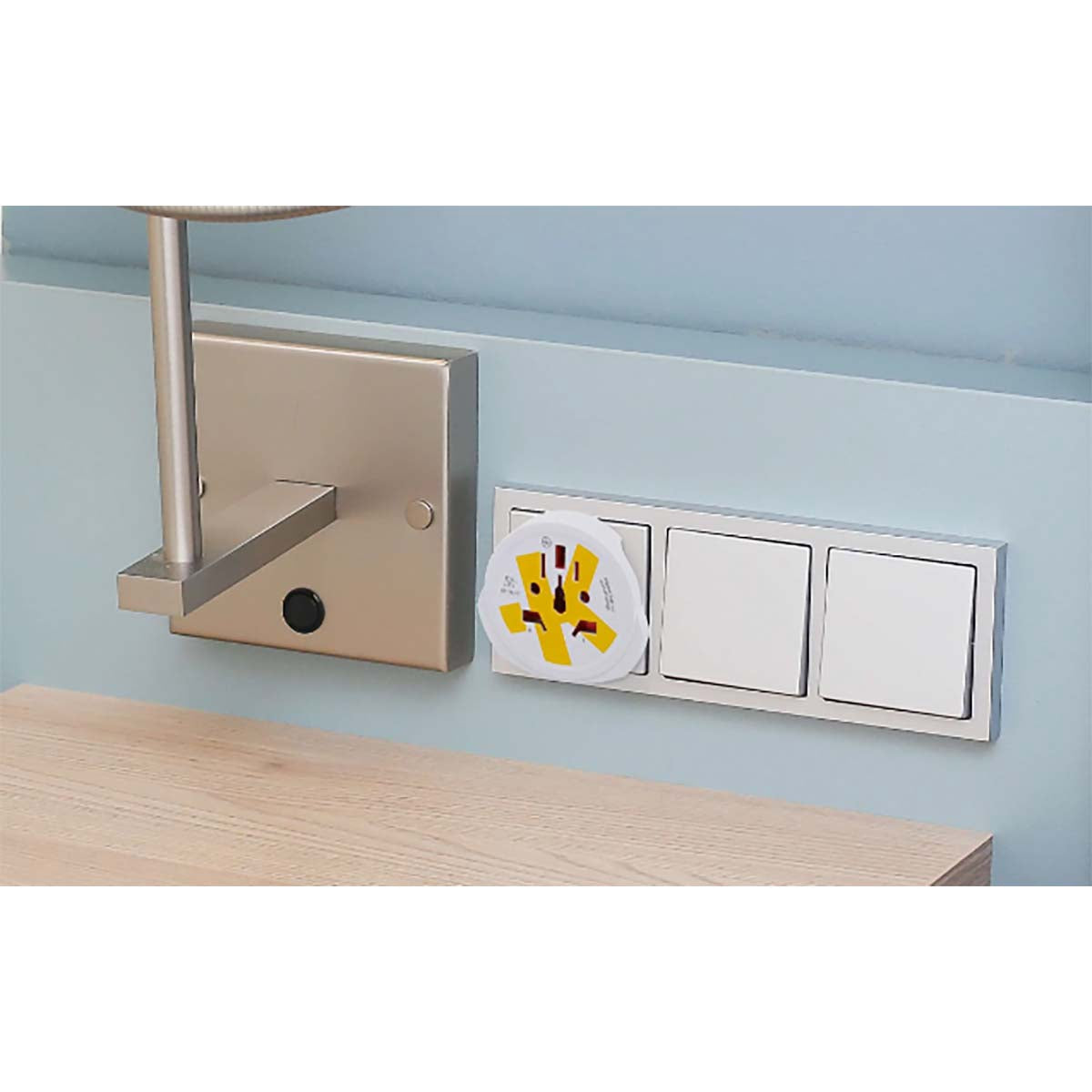 World to Europe Travel Adapter for 2-3 Pole Devices