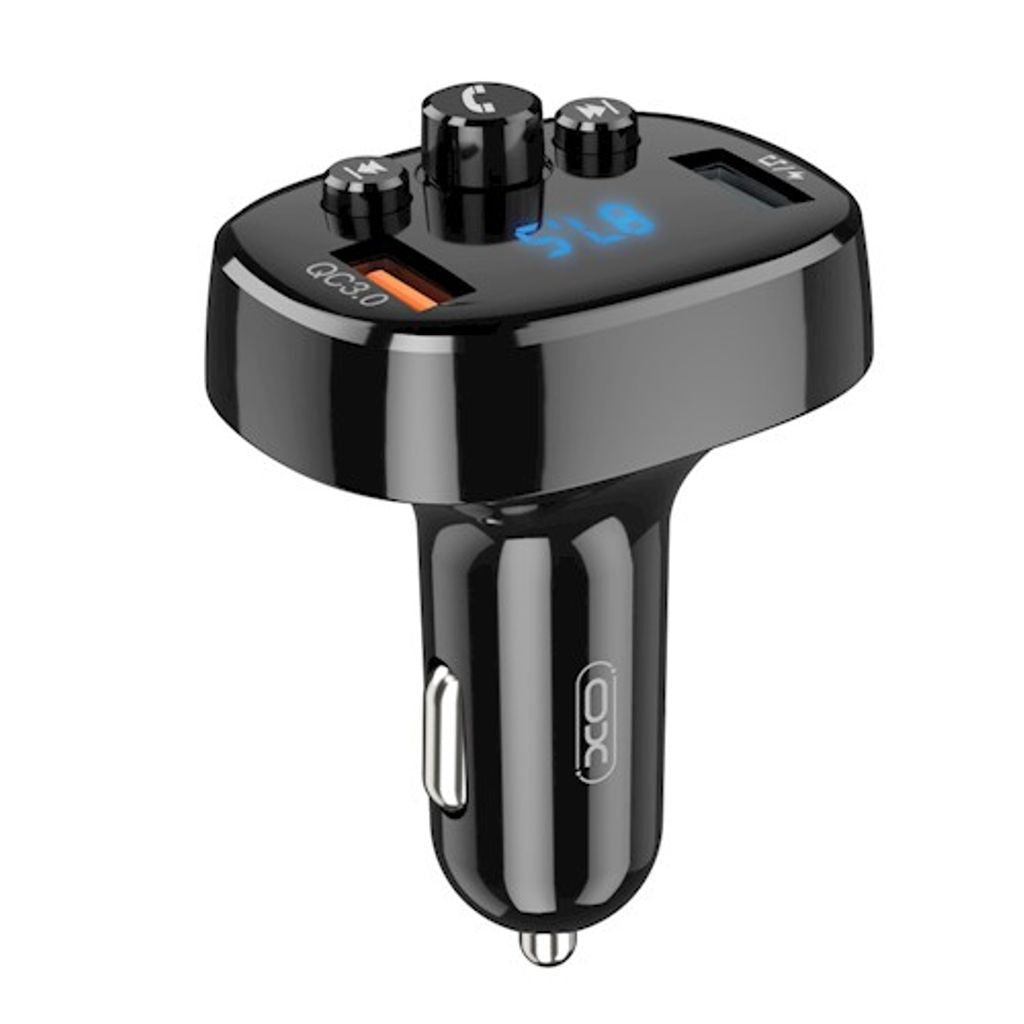 XO BCC03 FM Transmitter + Car Charger 18W - Black